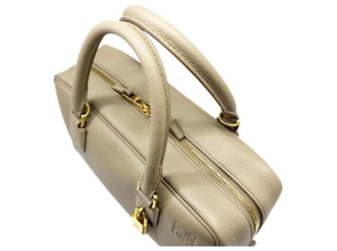 Borsa Loewe Amazona 23 in pelle di vitello grana morbida Beige Sabbia - vista 9