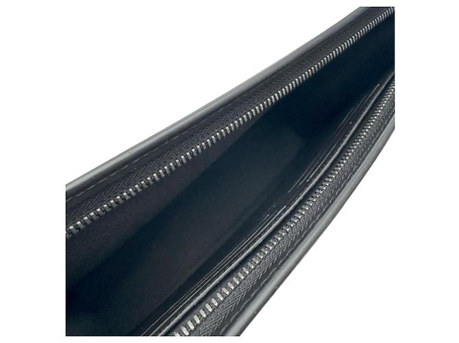 Louis Vuitton Pochette Voyage MM Clutch Bag Marrone Nero Monogramma - vista 13