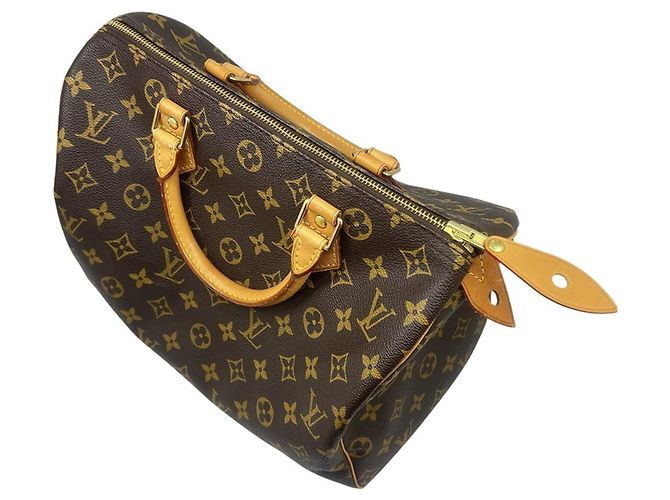 Bolso Louis Vuitton Monogram Speedy 30 Castaño Monograma - vista 5