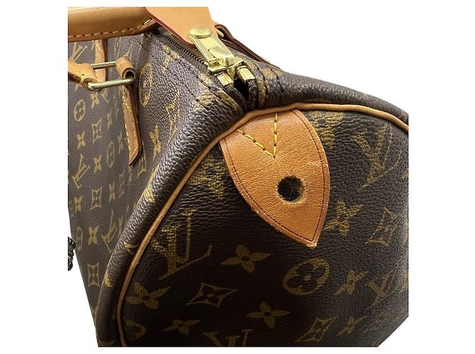 Bolso Louis Vuitton Monogram Speedy 30 Castaño Monograma - vista 9