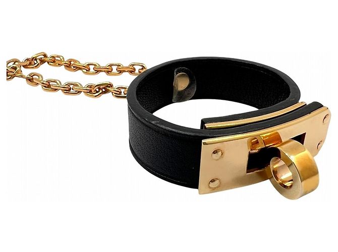Hermès Portaluvas HERMES Kelly en Negro Dorado - vista 2