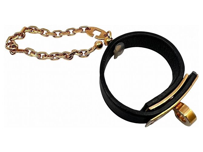 Hermès Portaluvas HERMES Kelly en Negro Dorado - vista 3
