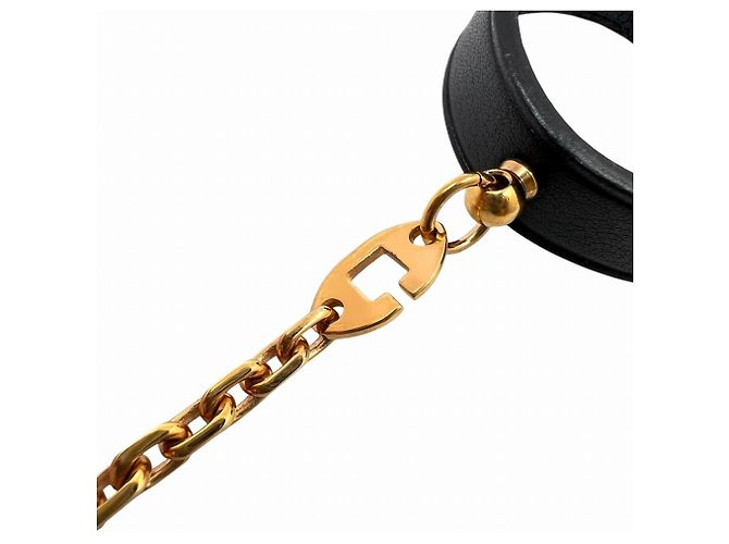 Hermès Portaluvas HERMES Kelly en Negro Dorado - vista 6