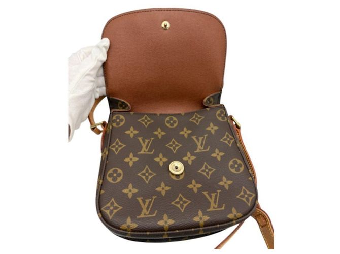 Sac à épaule Louis Vuitton Monogram Saint Cloud PM Marron - vue 3