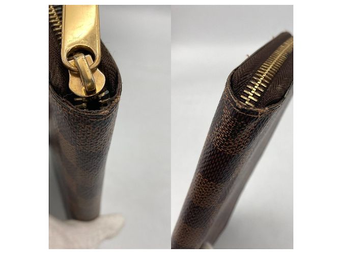 Portafoglio lungo Louis Vuitton Damier Ebene Brown Marrone - vista 5