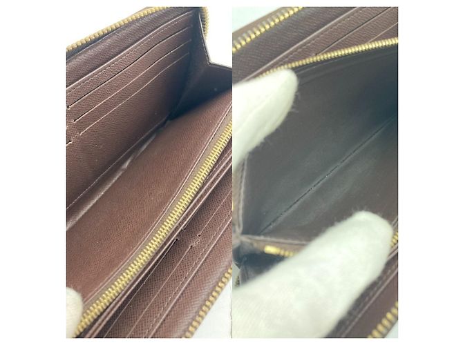 Portafoglio lungo Louis Vuitton Damier Ebene Brown Marrone - vista 8