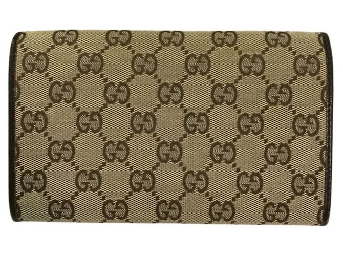 Gucci GG Canvas Langbeutel für Damen Braun Beige - Ansicht 2