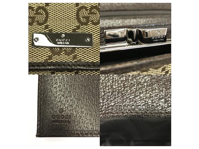 Gucci GG Canvas Langbeutel für Damen Braun Beige - Ansicht 6