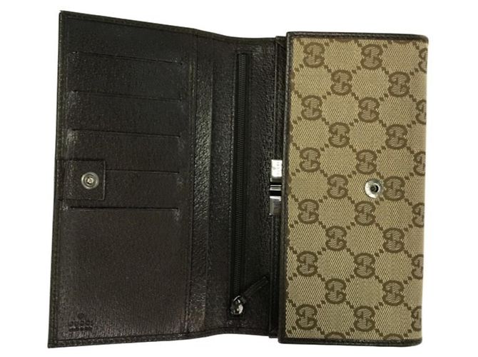 Gucci GG Canvas Langbeutel für Damen Braun Beige - Ansicht 8