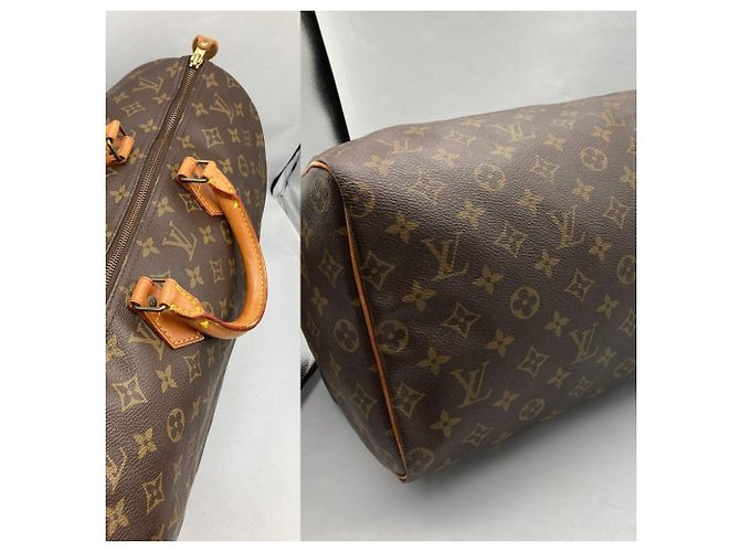 Bolso Louis Vuitton Monogram Speedy 40 Castaño - vista 3