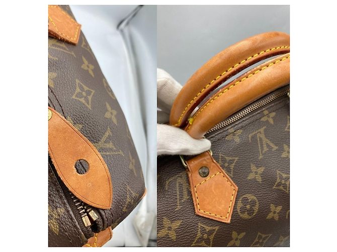 Bolso Louis Vuitton Monogram Speedy 40 Castaño - vista 7