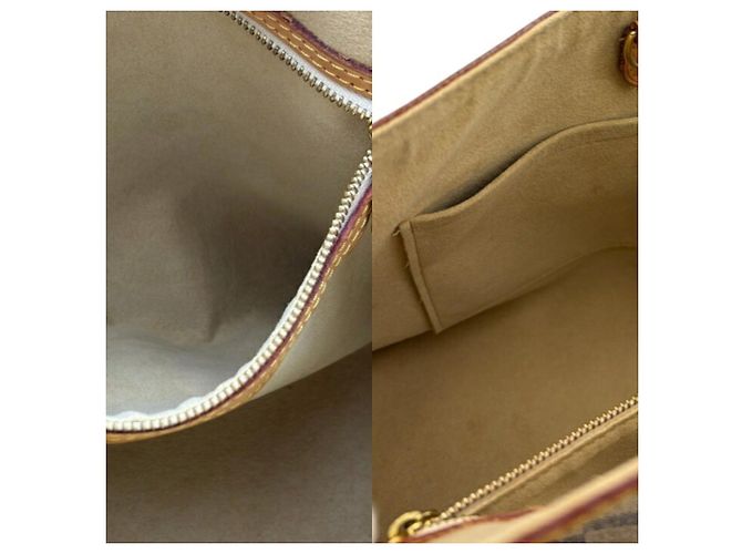 Bolso Louis Vuitton Damier Azur Hampstead MM Castaño Blanco Beige - vista 9