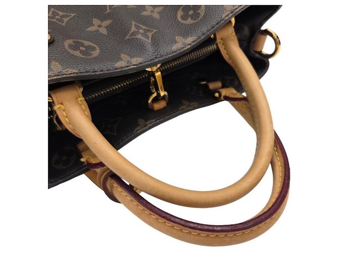 Bolso de hombro Louis Vuitton Montaigne BB Monogram Castaño Monograma - vista 10