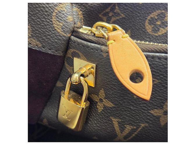 Bolso de hombro Louis Vuitton Montaigne BB Monogram Castaño Monograma - vista 13