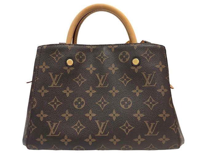 Bolso de hombro Louis Vuitton Montaigne BB Monogram Castaño Monograma - vista 2