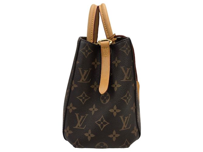 Bolso de hombro Louis Vuitton Montaigne BB Monogram Castaño Monograma - vista 3