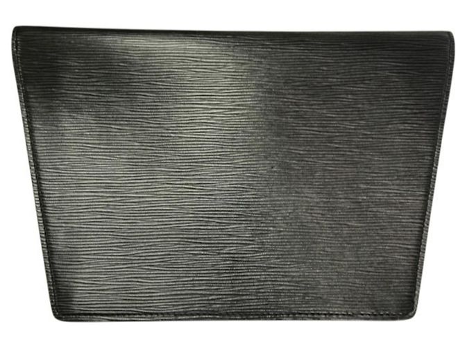 Borsa a pochette Louis Vuitton Epi Trapeze GM Nero - vista 2