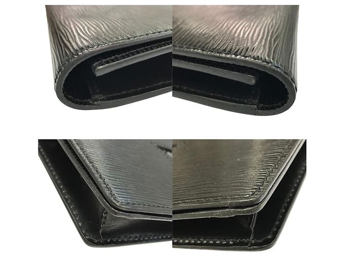 Borsa a pochette Louis Vuitton Epi Trapeze GM Nero - vista 5