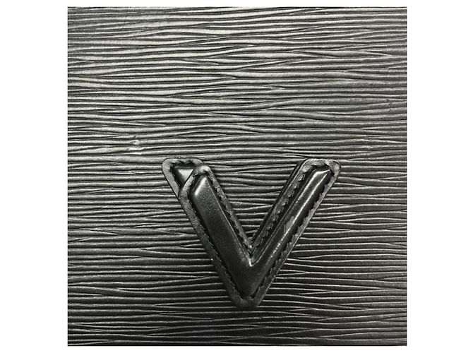 Borsa a pochette Louis Vuitton Epi Trapeze GM Nero - vista 9
