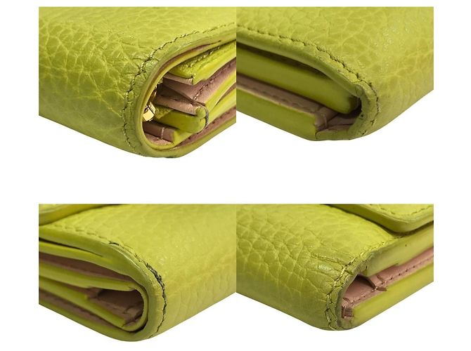 Louis Vuitton Portefeuille Capucines Wallet Giallo - vista 5