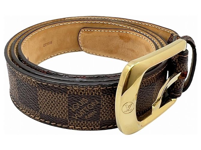 Cintura Louis Vuitton Damier Canvas Marrone - vista 2