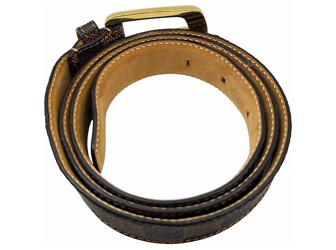 Cintura Louis Vuitton Damier Canvas Marrone - vista 4