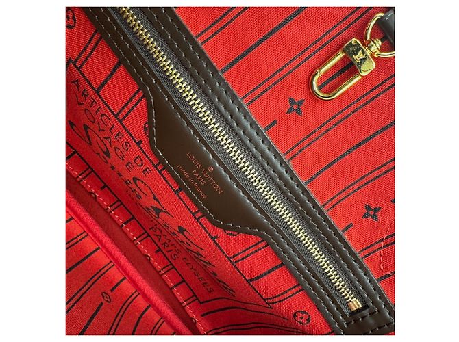 Bolso Tote Louis Vuitton Damier Neverfull PM Castaño Damier ebene - vista 11