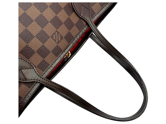 Bolso Tote Louis Vuitton Damier Neverfull PM Castaño Damier ebene - vista 8