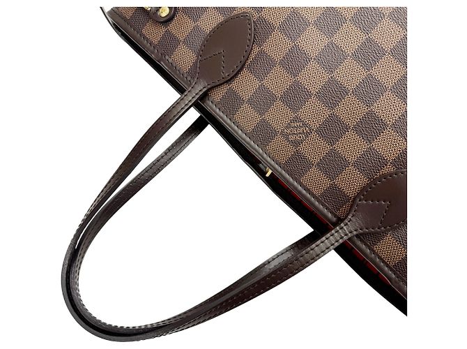 Bolso Tote Louis Vuitton Damier Neverfull PM Castaño Damier ebene - vista 9