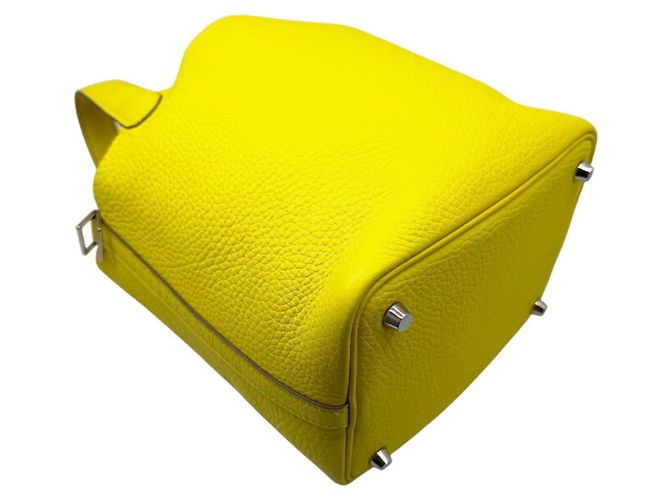 Hermès Bolso HERMES Picotin Lock PM 18 Dorado Amarillo - vista 10
