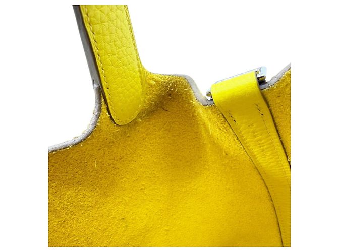 Hermès Bolso HERMES Picotin Lock PM 18 Dorado Amarillo - vista 13