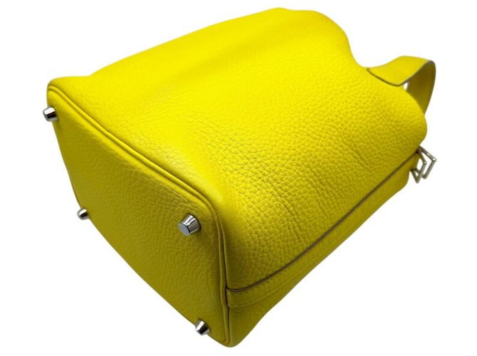 Hermès Bolso HERMES Picotin Lock PM 18 Dorado Amarillo - vista 7