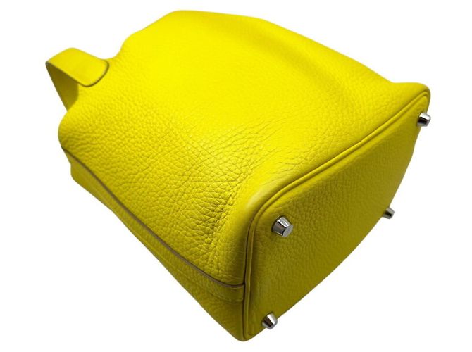 Hermès Bolso HERMES Picotin Lock PM 18 Dorado Amarillo - vista 8