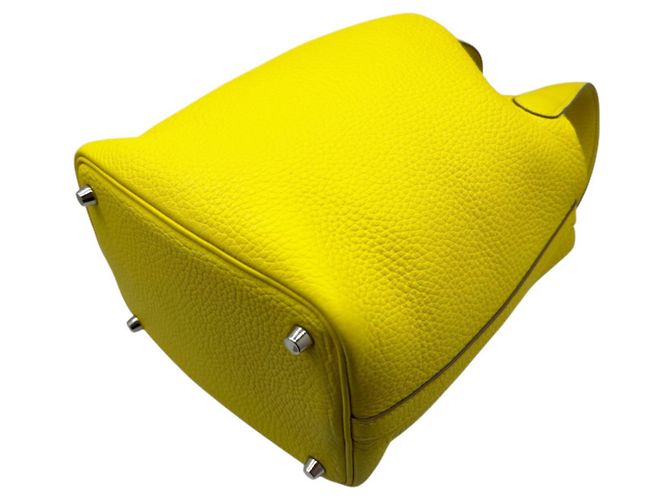 Hermès Bolso HERMES Picotin Lock PM 18 Dorado Amarillo - vista 9
