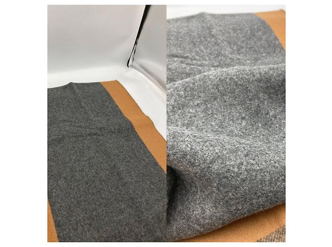 Hermès Sciarpa/Stola in cashmere Hermes H Passant Marrone Cammello - vista 6