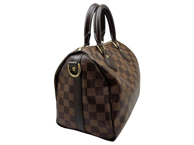 Borsa Louis Vuitton Damier Speedy 25 Bandoulière Marrone Damier ebene - vista 3