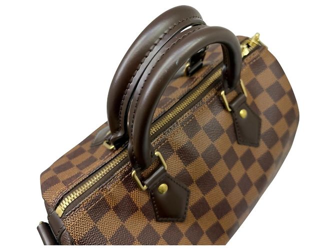 Borsa Louis Vuitton Damier Speedy 25 Bandoulière Marrone Damier ebene - vista 6