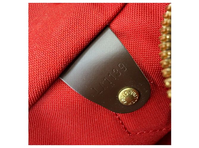Borsa Louis Vuitton Damier Speedy 25 Bandoulière Marrone Damier ebene - vista 9