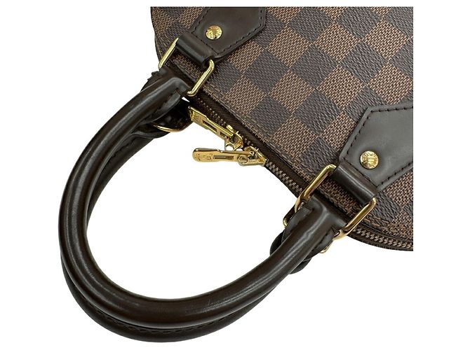 Bolso de hombro Louis Vuitton Damier Alma BB Castaño Damier ebene - vista 12