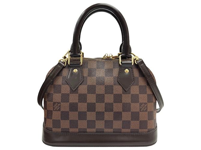 Bolso de hombro Louis Vuitton Damier Alma BB Castaño Damier ebene - vista 2