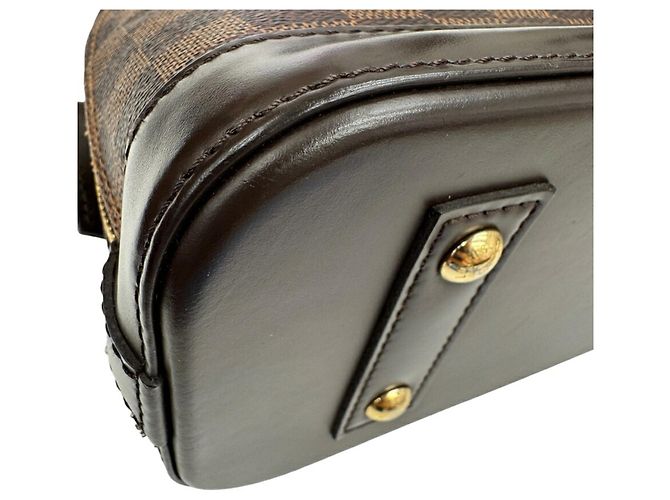 Bolso de hombro Louis Vuitton Damier Alma BB Castaño Damier ebene - vista 7