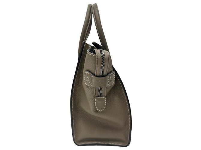 Céline Celine Luggage Micro Shopper Handtasche Beige - Ansicht 4