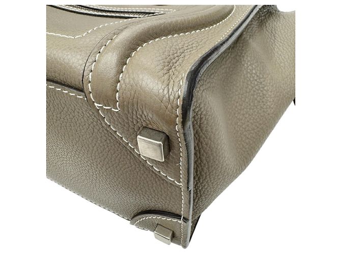 Céline Celine Luggage Micro Shopper Handtasche Beige - Ansicht 6