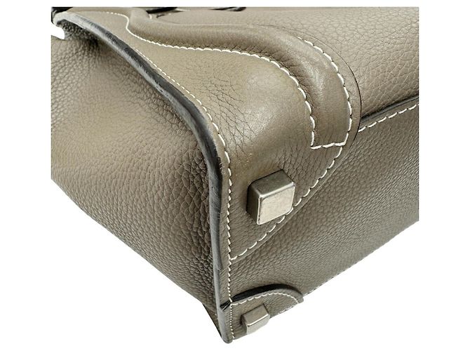 Céline Celine Luggage Micro Shopper Handtasche Beige - Ansicht 8