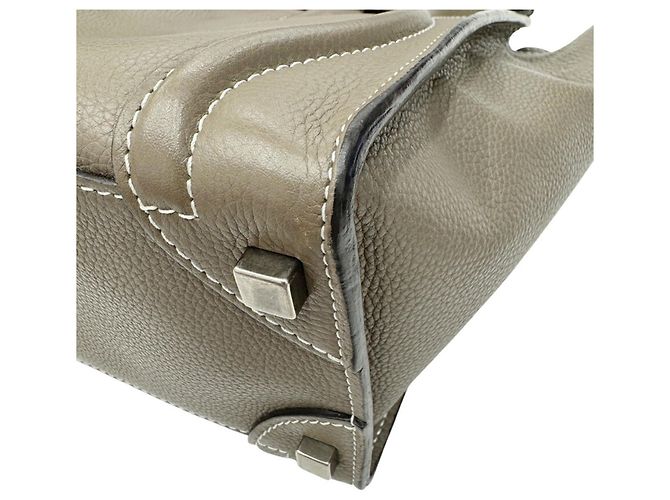 Céline Celine Luggage Micro Shopper Handtasche Beige - Ansicht 9