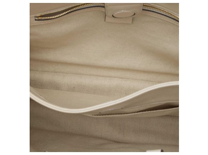 Borsa Tote Gucci Beige Medium GG Canvas Horsebit 1955 con catena - vista 4