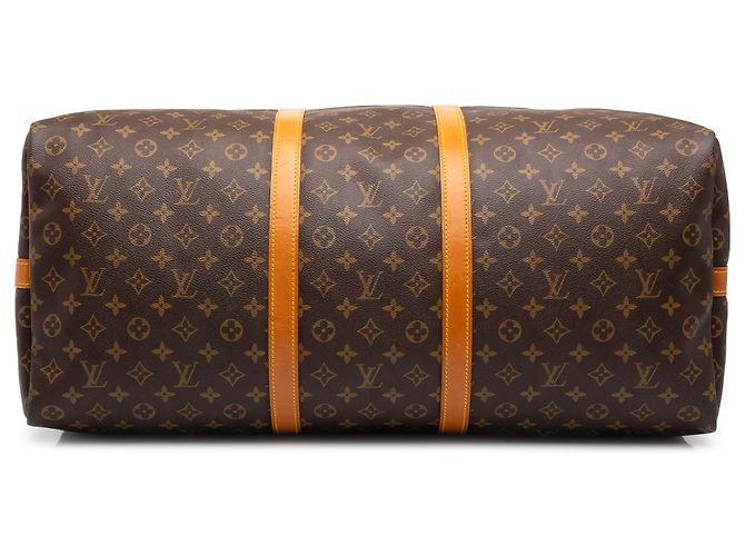 Louis Vuitton Brown Monogram Keepall Bandouliere 60 Castaño - vista 3