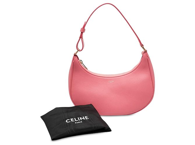 Céline Borsa a tracolla Ava in pelle rosa Celine - vista 7
