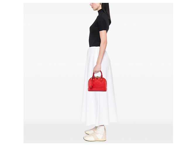 Louis Vuitton Red Monogram Vernis Alma BB Rot - Ansicht 5