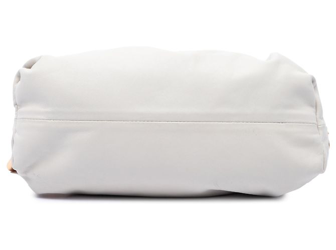 Bottega Veneta Pouch con catena in nappa bianca Bianco - vista 3